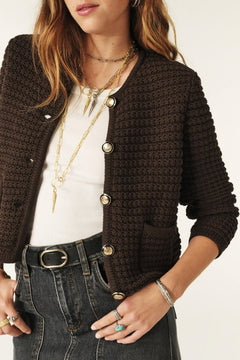 Cardigan Gaspard - Chocolat