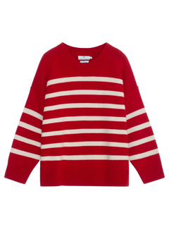 Kayne Stripe - Red/Offwhite