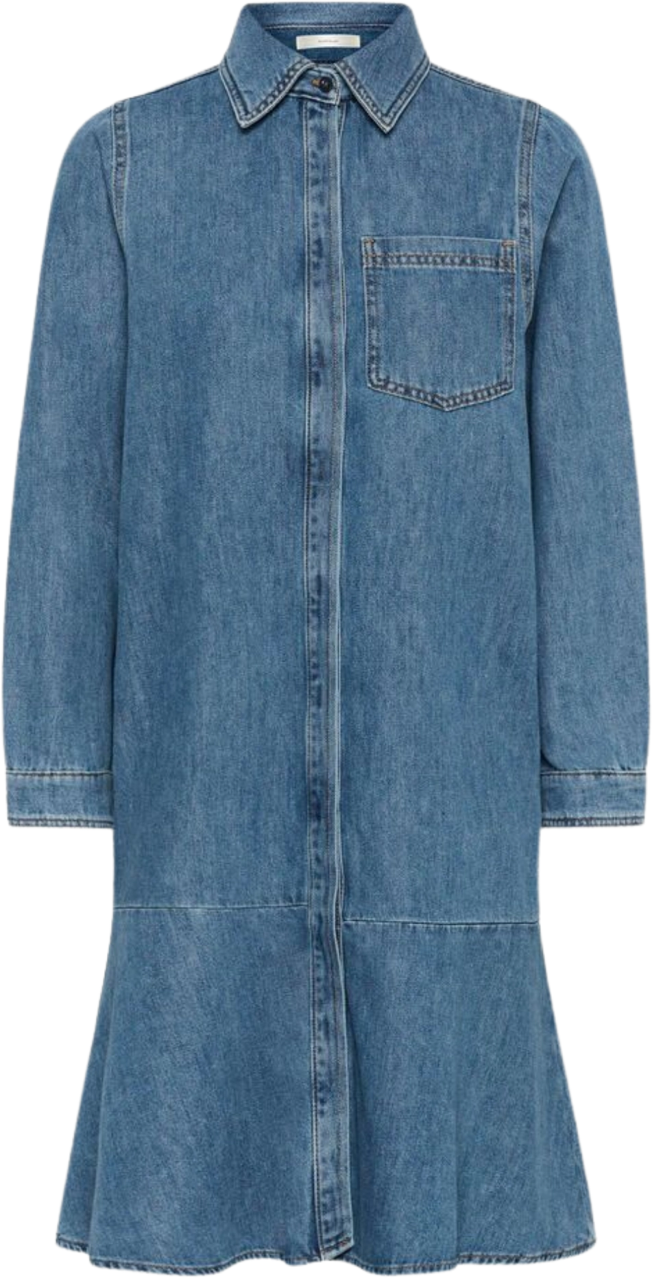 Dophinaiw Dress - Washed Medium Blue Denim