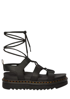 Nartilla Hydro Lace Up Gladiator Sandals - Black
