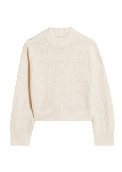 Serena Knit Sweater - White