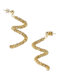 Skinny Viper Earrings - Gold