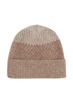 Tine Faded Knit Beanie - Burgundy
