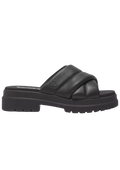 London Vibe Slide Sandal - Black Full Grain