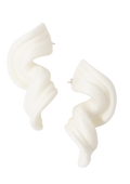 Cocoon Earrings - White