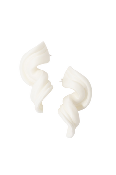 Cocoon Earrings - White