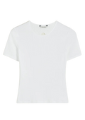 Fitted Rib Tee - White