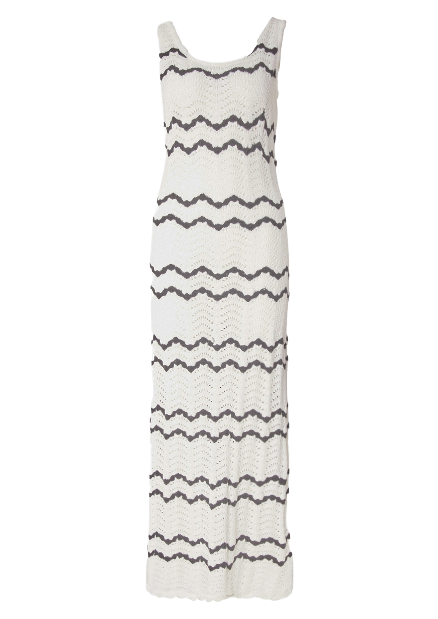 Basilia Dress - Cream Stripe