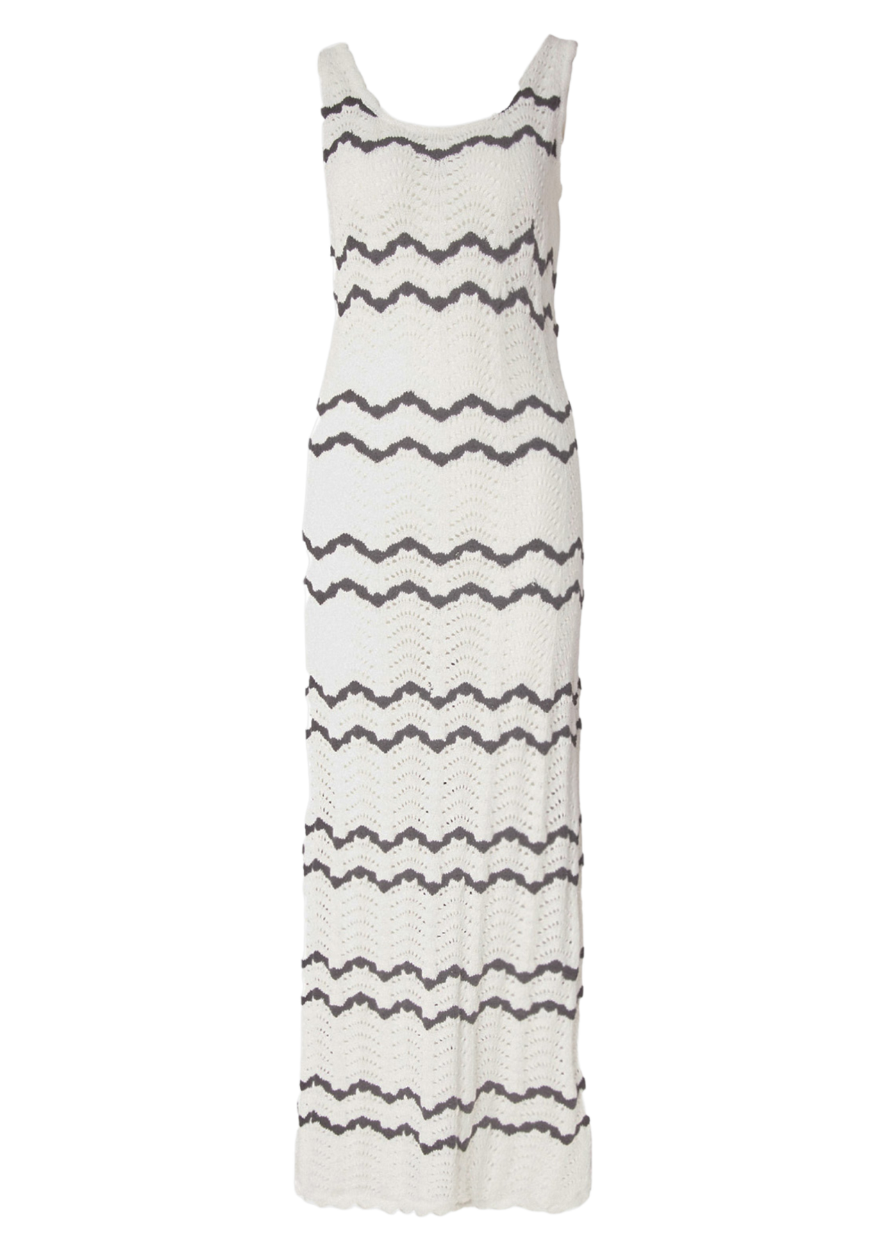 Basilia Dress - Cream Stripe
