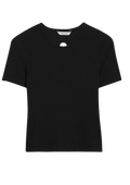 Fitted Rib Tee - Black