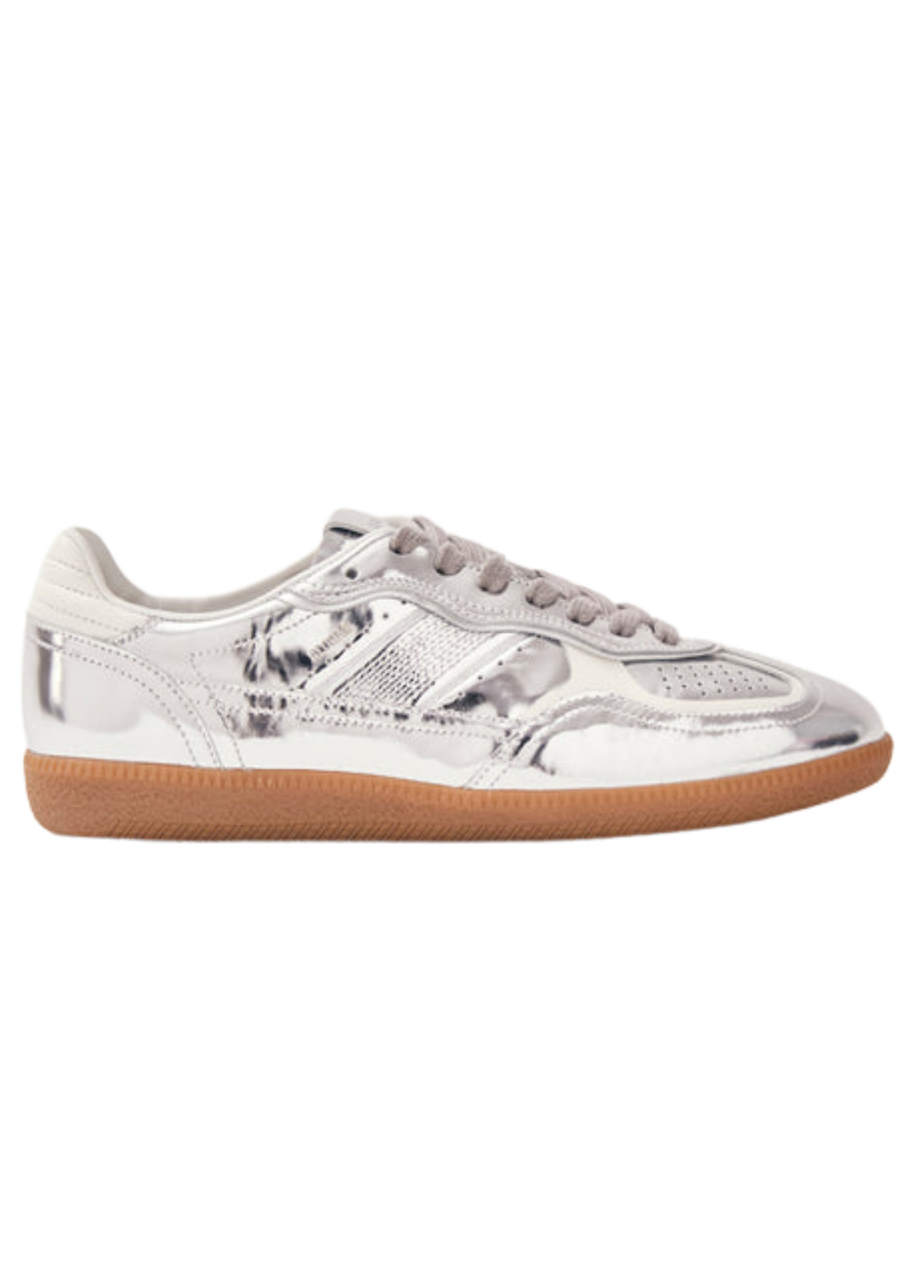 Rife Leather Sneakers - Shimmer Silver Cream