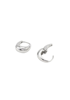 Hedvig - Classic Wide Hoop Earrings Stainless Steel - Silver