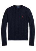Julianna Long Sleeve Cotton Pullover - Hunter Navy