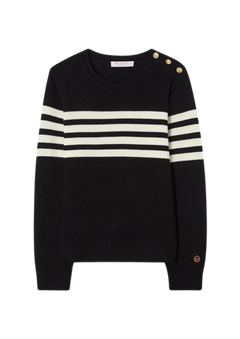 Alexandra Sweater - Black/Ecru