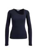 Pino Rib Triangle Neck - Navy