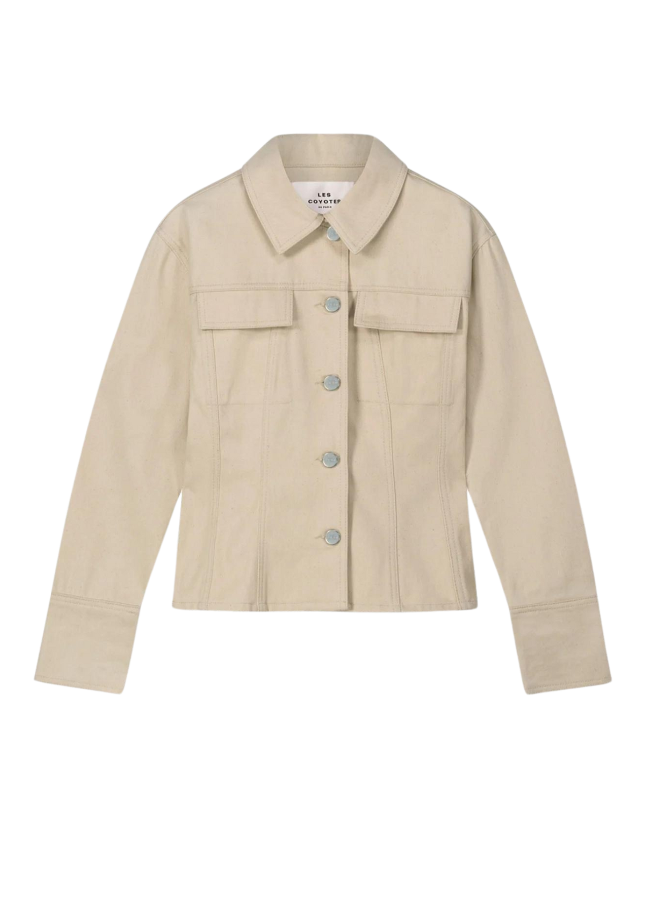 Shaped Denim Jacket - Raw Cotton