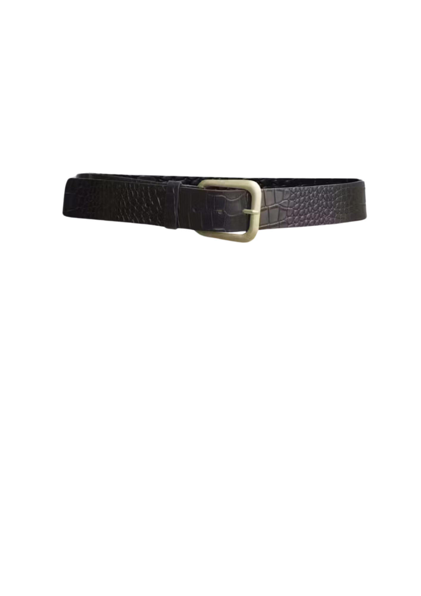 Aiden Belt - Black Croco