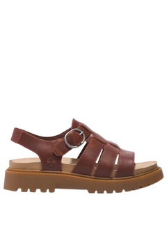 Clairemont Way Fisherman Sandal - Dark Red Full Grain