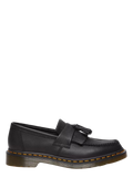 Adrian Virginia Leather Tassel Loafers - Black