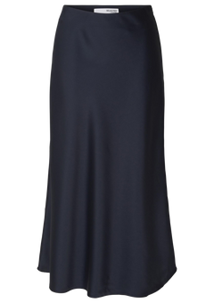 Lena HW Midi Skirt - Dark Sapphire