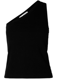 Anna One Shoulder Top - Black