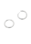 Classic Hoops Medium - Silver