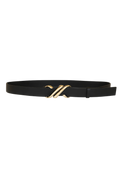 Monogram Belt In Shiny Calf - Black