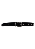 Coralie Leather Belt - Black