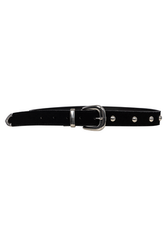 Coralie Leather Belt - Black