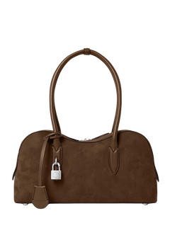 Ryder Suede Shoulder Bag - Moka