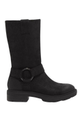 Brimfield Tall Pull On Boot - Blk Suede