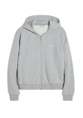 W Regular Zip Hoodie - Grey Mix