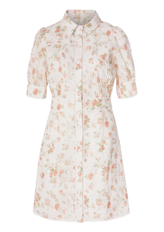 Juno Dress - White Rose Print