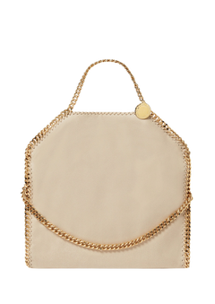 Falabella Fold-Over Tote Bag - Butter Cream