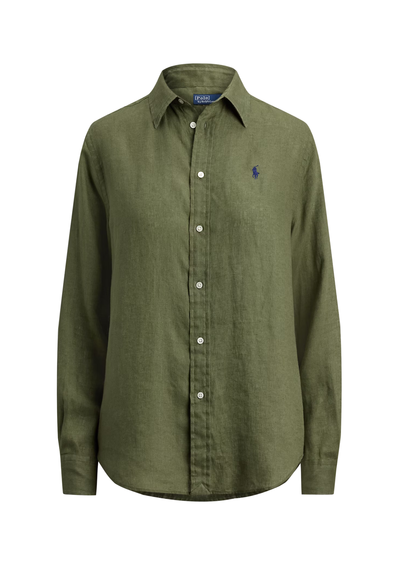 Classic Fit Linen Shirt - Supply Olive