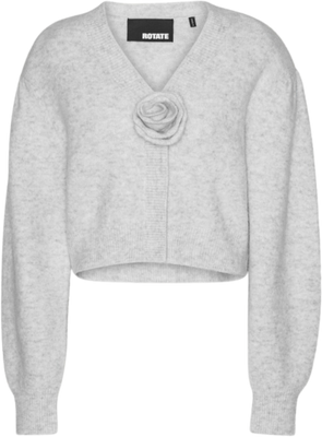 Knit Puffsleeve Cardigan - Snow White