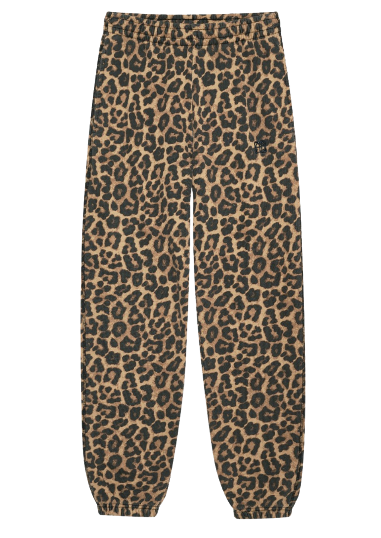 Karter Jogger Framed Monogram - Black And Brown Leopard