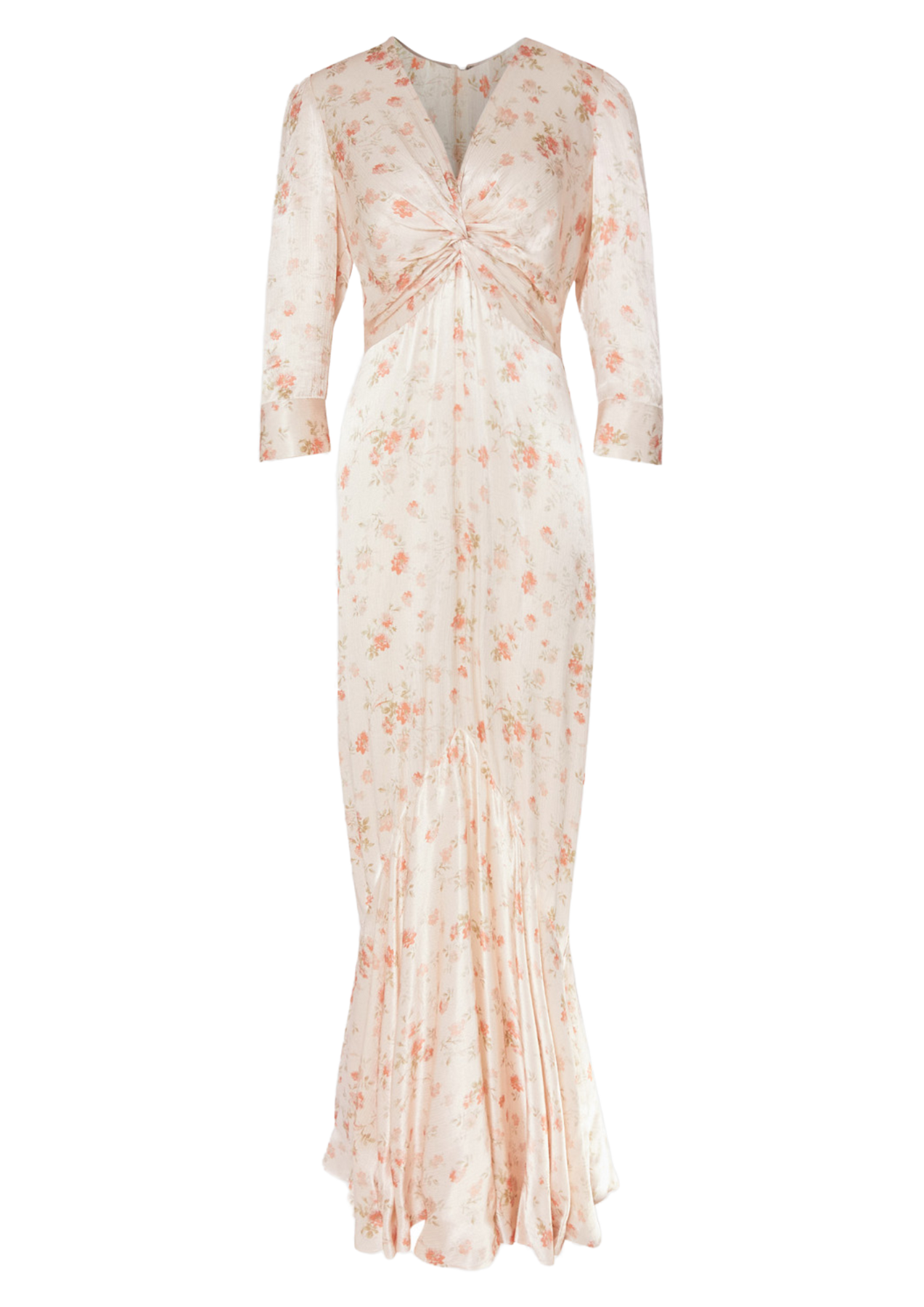 Paloma Dress - Peachy Rose Print