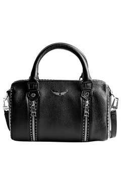 XS Sunny Grained Leather + Stu - Noir