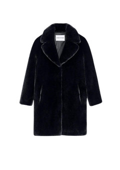 Camille Cocoon Coat - Black