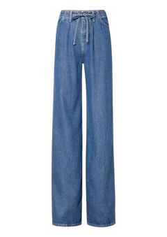Super Drape Drawstring Wide Leg - Ghost