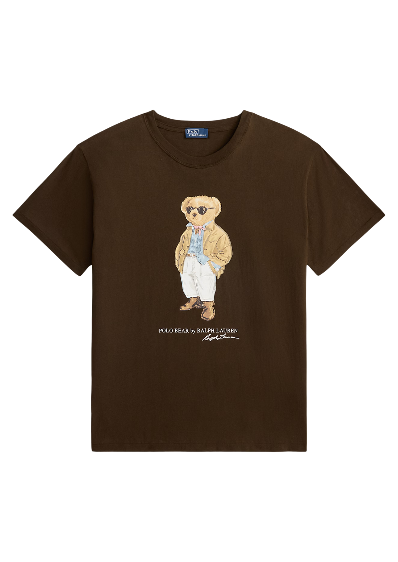 Polo Bear Cotton Jersey Tee - Dark Brown