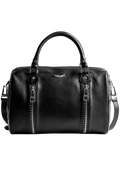 Sunny Medium Grained Leather + - Noir