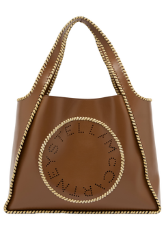 Logo Tote Bag Eco Alter Mat & Raffia Braid - Tan