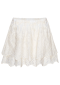 Ellinoric Lace Mini Skirt - Vintage White