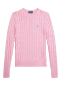 Julianna Long Sleeve Cotton Pullover - Carmel Pink