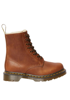 1460 Serena Faux Fur Lined Leather Lace Up Boots - Butterscotch Orleans