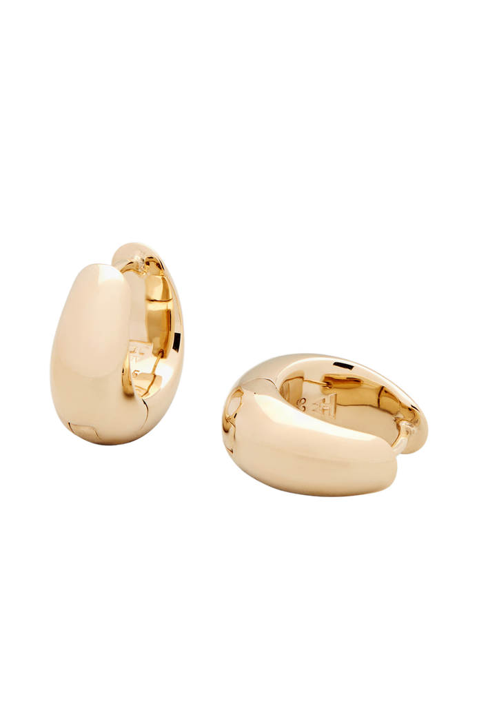 Tom Wood - Smykker - Ice Hoops Small - Gold - Villoid