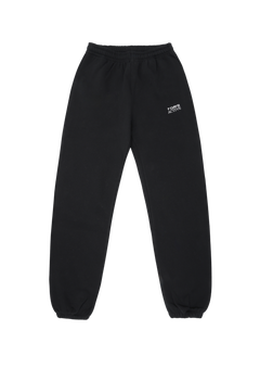 Organic Fitted Sweatpants - Black