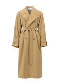 Wool Blend Trenchcoat - Beige